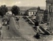 Vecchia foto della strada vicino al castello